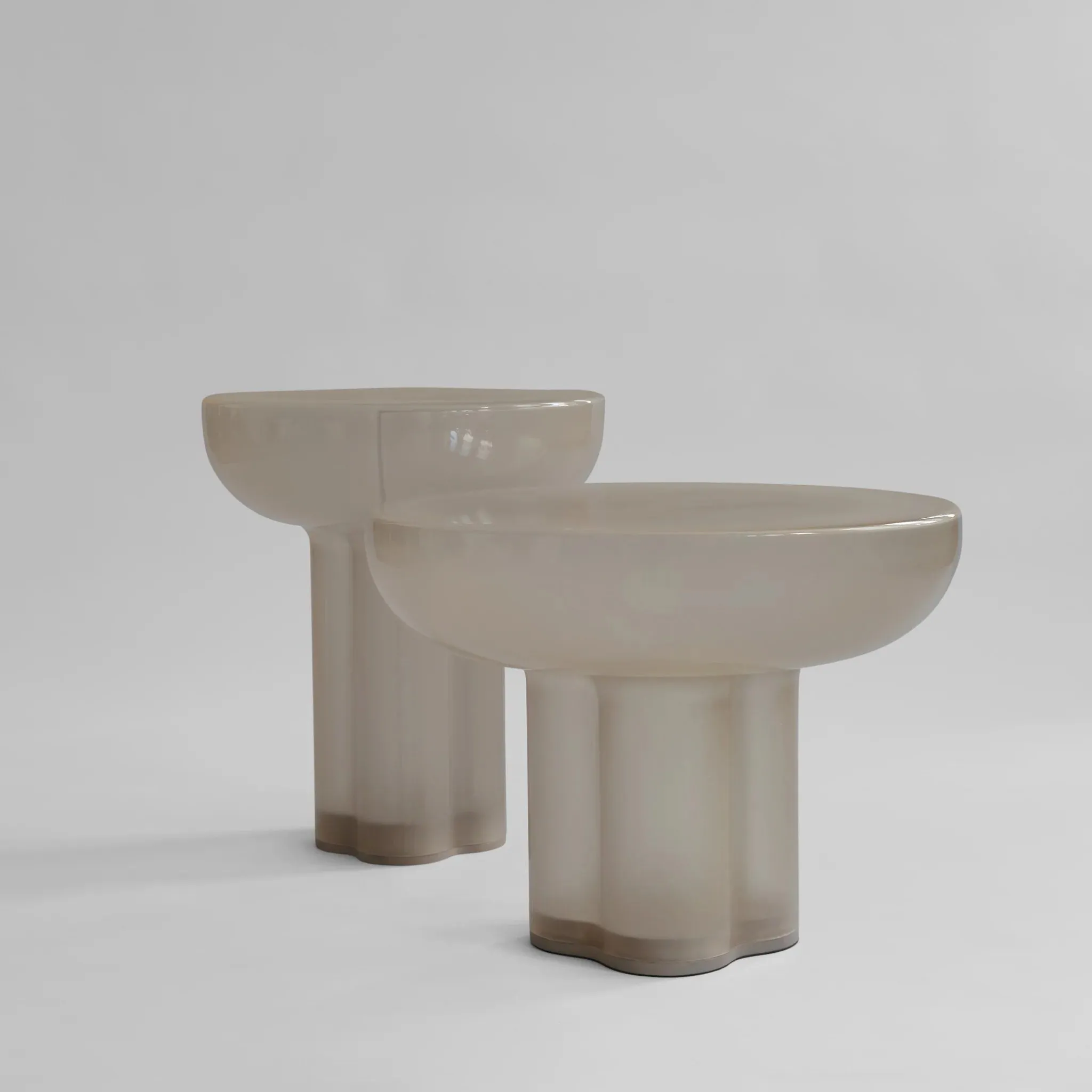 101 COPENHAGEN Crown Table, Tall, Smoked Desert