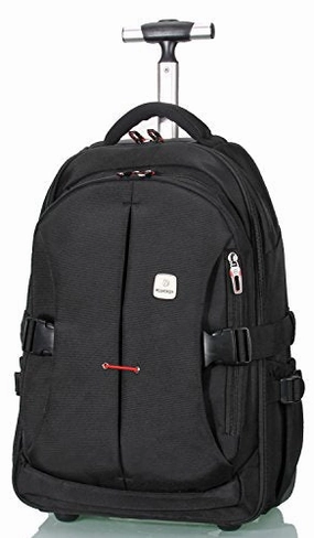 Hot Sale Alert 19 Rolling Carry-On Luggage Travel Duffel Bag For MenTsa Checkpoint Friendly Wheeled Backpack,