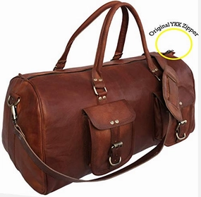 Sweet Deal Inside Clearance Savings Now 21 Inch Large Leather Duffel Travel Duffle Gym Sports Overnight Weekender Bag