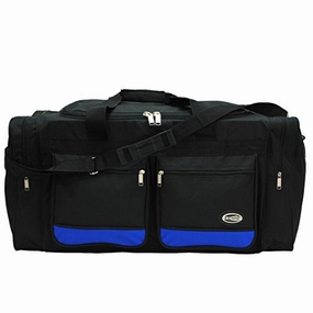 30-Inch Two-Tone Sports Duffel Bag/Travel Duffel/ In 3 Colors (Black/Blue) New Arrival Discount