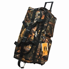 Clearance Sale Now Hot Sale Today "E-Z Roll" Real Tree Hunting Rolling Duffel Bag Size 30" In 3 Colors (Black Trim)