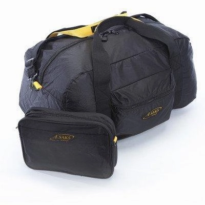 A. Saks 22"Carry-On Nylon Duffel Bag With Pouch (Black) Save Big Online Hot Pick of the Day