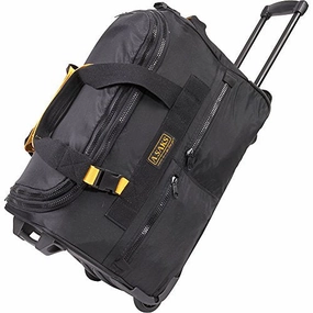 Todays Steal A. Saks Expandable 20 Rolling Trolley Duffel - Black