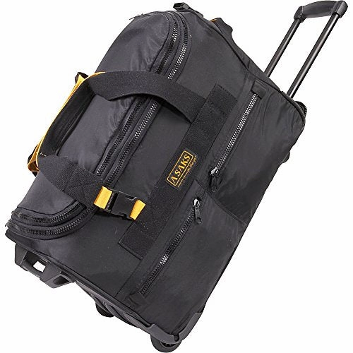 Todays Steal A. Saks Expandable 20 Rolling Trolley Duffel - Black