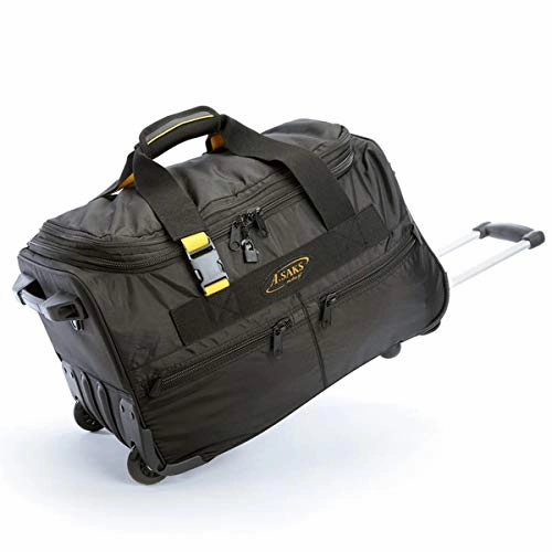 A. Saks Expandable 20 Rolling Trolley Duffel - Black Instant Discount Grab It Fast