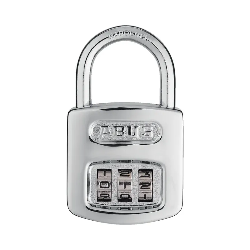 Shop Save Today Abus 160/40 High-Gloss Chrome Combination Padlock (Blister Pack)