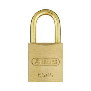 Shop Hot Picks Special Online Offer Abus 65Mb/15 Solid Brass Padlock With Brass Shackle Padlock Come With 2 Keys