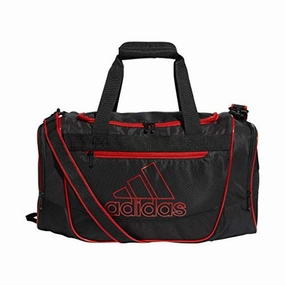 Clearance Blowout Adidas Defender Iii Duffel Bag, Black/Active Red, Small