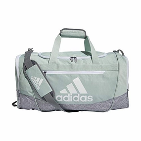 Adidas Defender Iii Medium Duffel Bag, Green Tint/White, One Size Limited Time Steal MustShop Sale