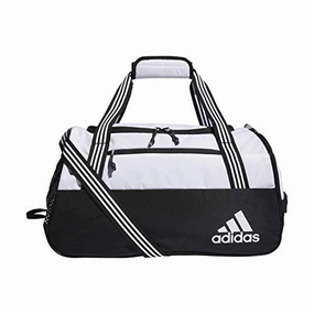 Save More Online Adidas Womens Squad Duffel Bag White/ Black, One Size