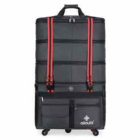Todays Trending Deals Flash Deal Today Ailouis Expandable Extra Large Wheeled Travel Duffel Luggage Bag 36 Inch