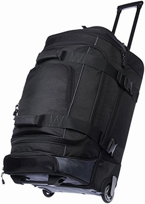 Amazonbasics Ripstop Wheeled Duffel - 26-Inch, Black Todays Steal Hot Offer Frenzy