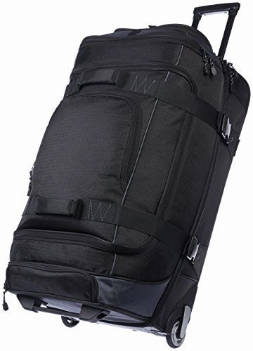 Todays Hot Savings Amazonbasics Ripstop Wheeled Duffel - 30-Inch, Black