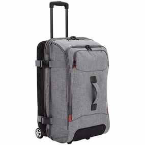 Amazonbasics Rolling Travel Duffel Bag Luggage With Wheels, Medium, Grey Shop Save Today MustHave Deal