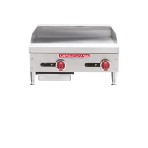 American Range ARMG24 24" Gas Griddle w/ Manual Controls - 3/4" Steel Plate