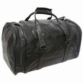 Amerileather Leather 20 In. "U" Shaped Duffel (Black) Hot Pick of the Day Clearance Alert Now