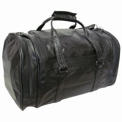 Amerileather Leather 20 In. "U" Shaped Duffel (Black) Hot Pick of the Day Clearance Alert Now