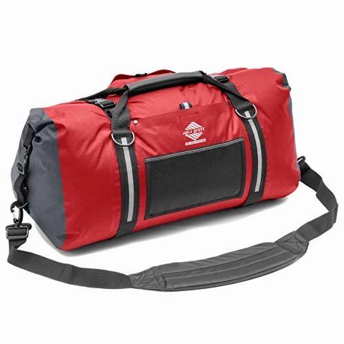 Limited Time Discount Aqua Quest White Water Duffel - 100% Waterproof 75 L Bag - Lightweight, Durable, External Pockets -