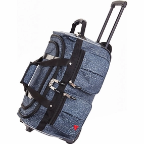 Todays Special Savings Athalon 29" 15 Pocket Duffel Denim Rain Rolling, One Size