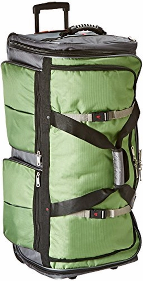 Hot Sale Today Athalon 34 Inch 15-Pocket Duffel, Grass Gray, One Size