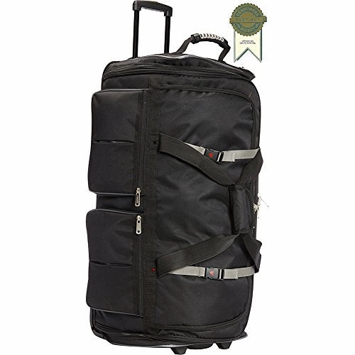 Athalon Luggage 34" 15-Pocket Duffel, Black Best Deal Alert Shop Todays Picks