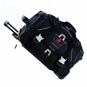 Instant Savings Deal Athalon Luggage Carryon Equipment Wheeled Duffel Bag, Black, One Size