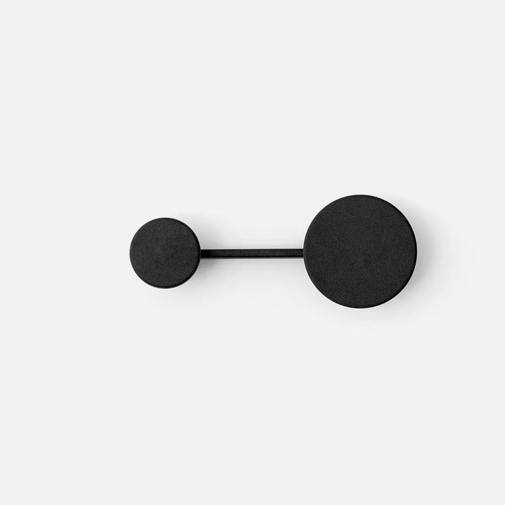 AUDO CPH Afteroom Coat Hanger, 2 Hooks in One, Black