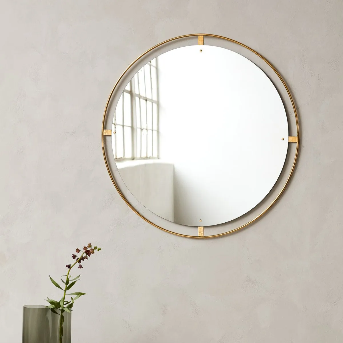 AUDO CPH Nimbus Mirror, D110cm, Polished Brass