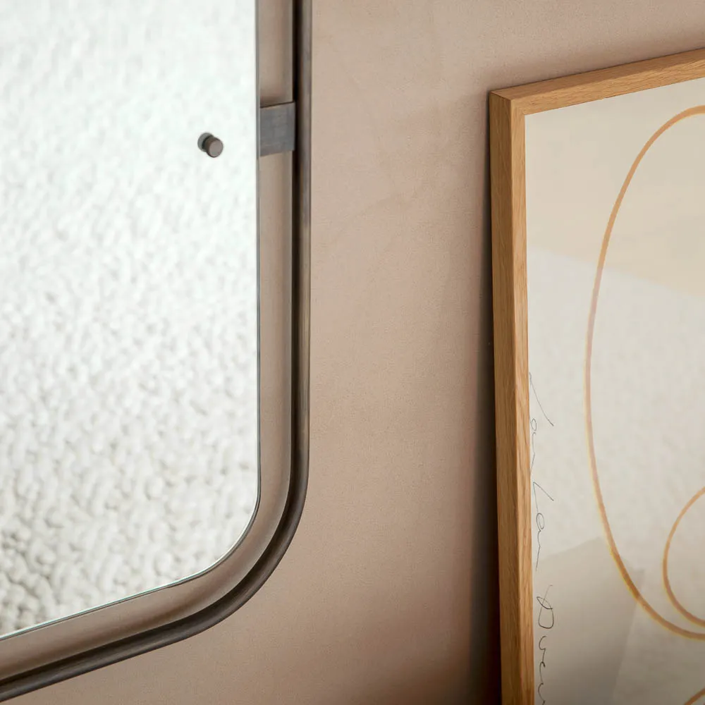AUDO CPH Nimbus Mirror, Rectangular, Bronzed Brass