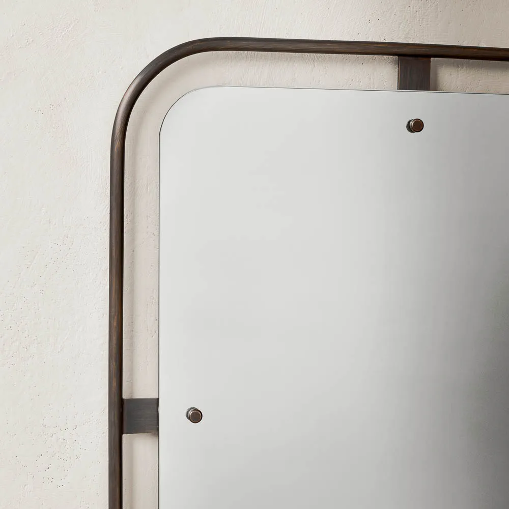 AUDO CPH Nimbus Mirror, Rectangular, Bronzed Brass