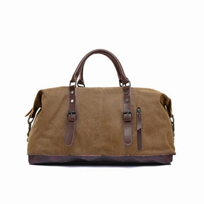 Augur Men Travel Bags Canvas Leather Carry On Luggage Bags Men Duffel Bags Travel Tote Large Clearance Event Today Mega Sale Now