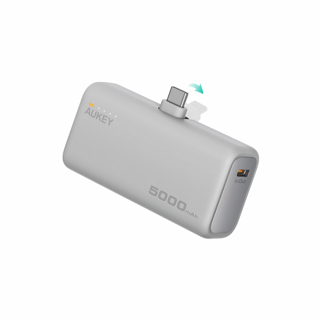 Exclusive Deal Inside Weekend Specials Aukey Pb-Y59 Spark Mini 22.5W 5000Mah Pd Power Bank With Built-In Usb C Port