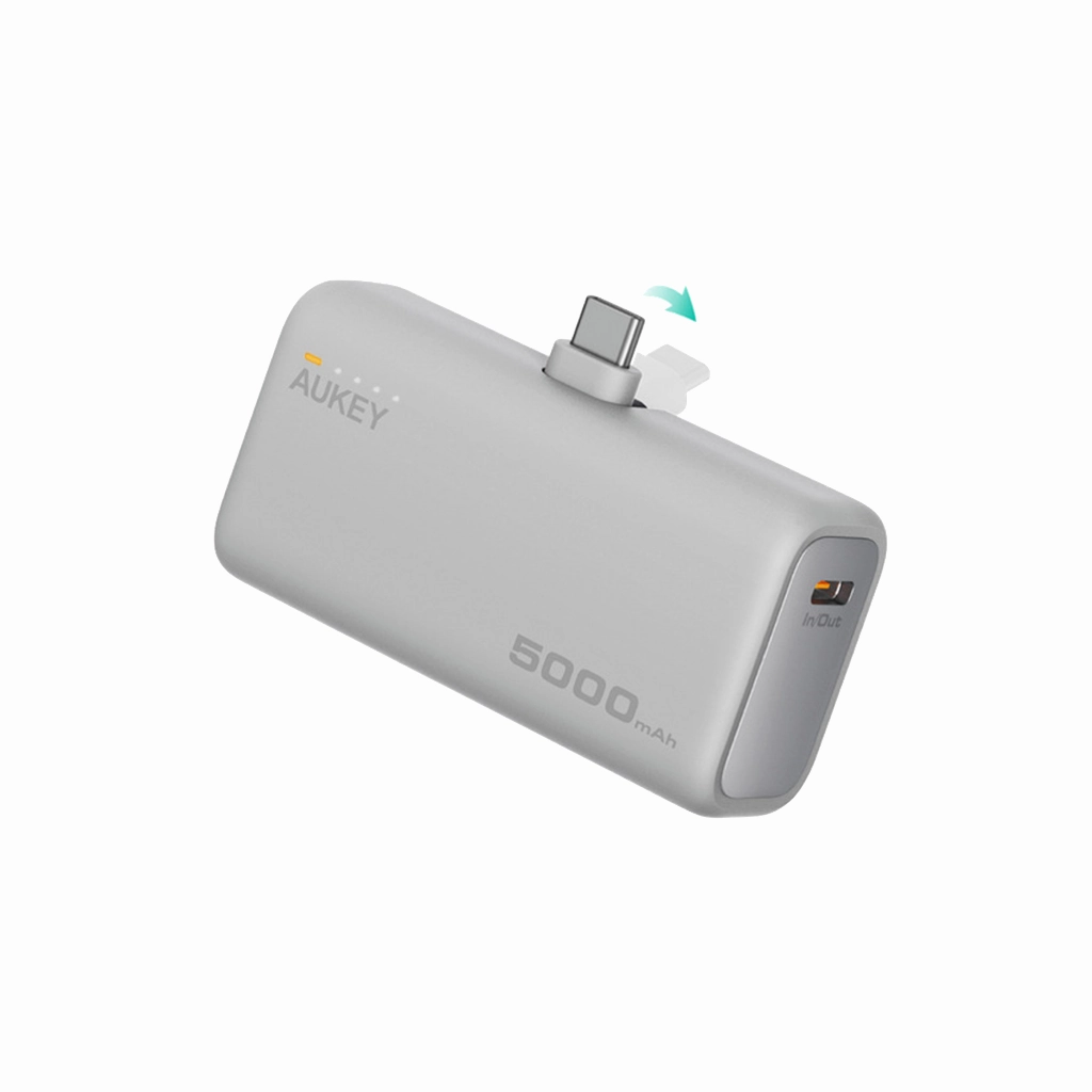 Exclusive Deal Inside Weekend Specials Aukey Pb-Y59 Spark Mini 22.5W 5000Mah Pd Power Bank With Built-In Usb C Port