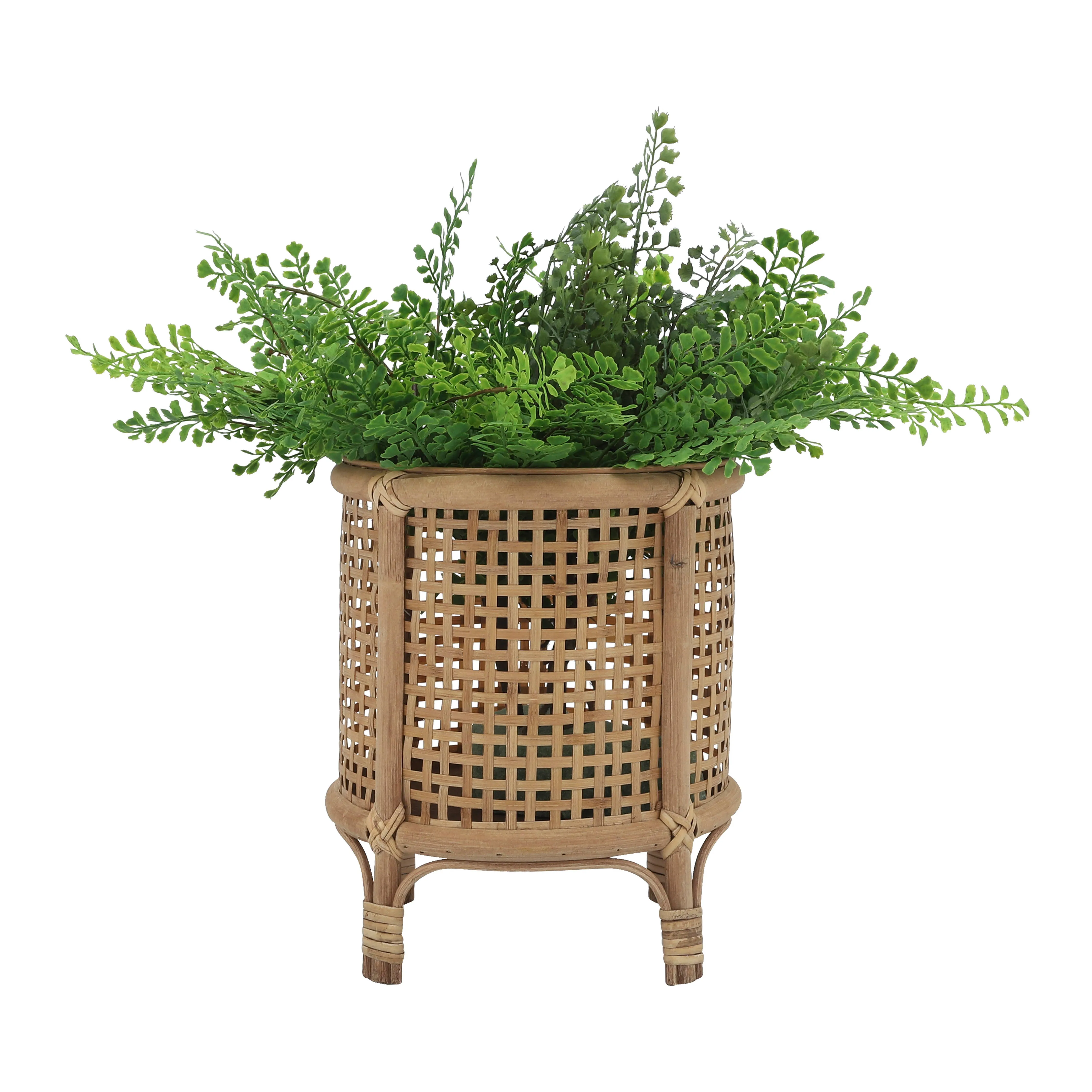 BAMBOO/RATTAN, S/2 10/12"D WOVEN PLAN
