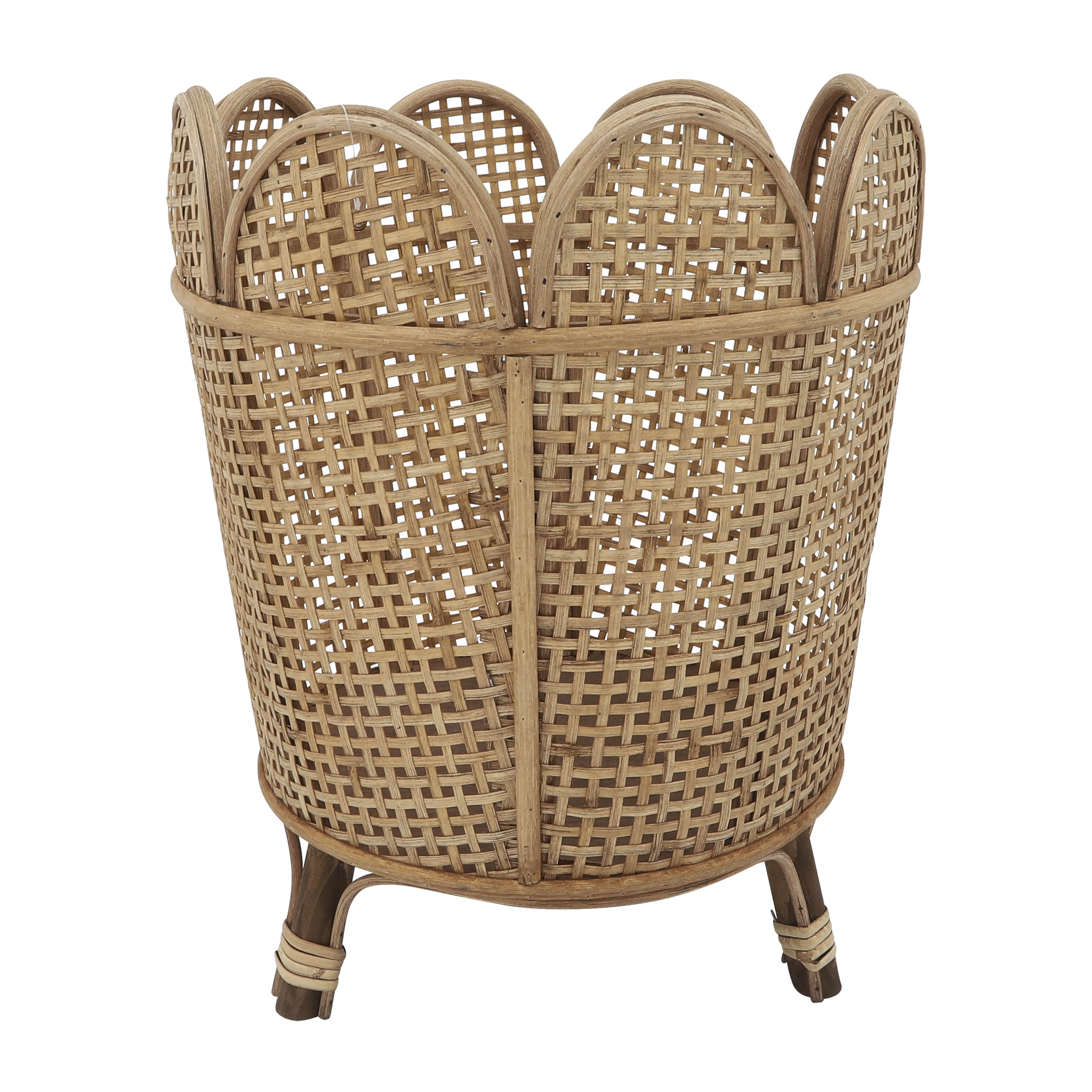 BAMBOO/RATTAN, S/2 11/14"D WAVY PLANTE