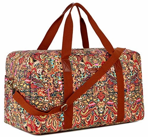 Baosha Hb-32 Canvas Travel Duffel Bag Weekender Overnight Bag Carry On Oversized For Ladies Women Exclusive Online Deal