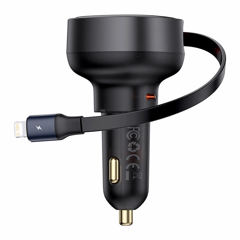 Baseus Enjoyment Pro Car Charger C Retractable Ip Cable 55W-C00057803111-00 Shop Save Big