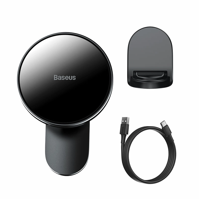 Baseus Magnetic Car Mount Wireless Charger Holder Magsafe Compatible For Iphone Black (Wxjn-01) Hot Clearance Now Big Savings Today