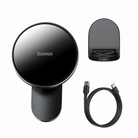 Baseus Magnetic Car Mount Wireless Charger Holder Magsafe Compatible For Iphone Black (Wxjn-01) Hot Clearance Now Big Savings Today