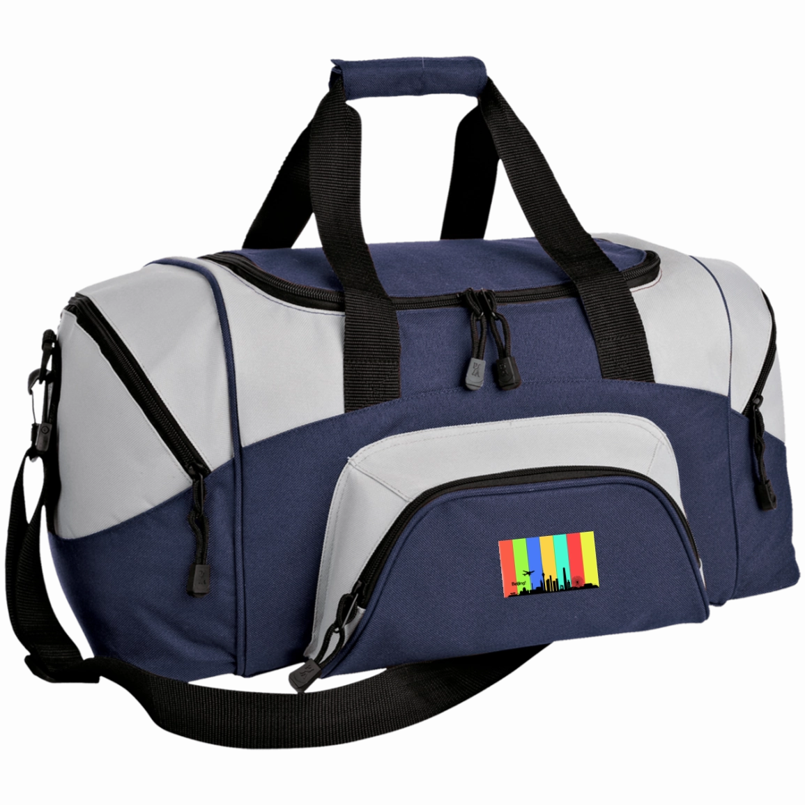 Beijing Travel - Luggage Factory Colorblock Sport Duffel Bag Save More Online