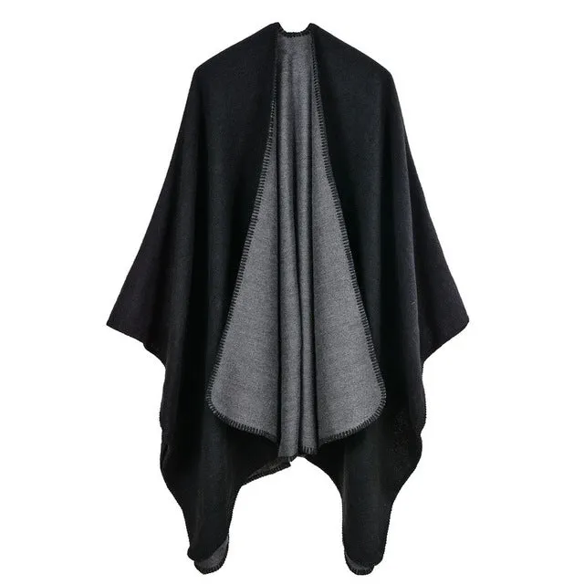 Solid Color Fashion Women'S Poncho Scarf - 6 Colors Shop Smart Save