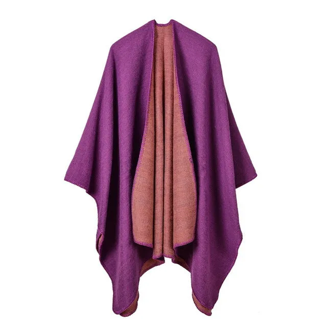 Solid Color Fashion Women'S Poncho Scarf - 6 Colors Hot Pick Online