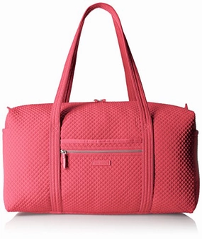 Vera Bradley Iconic Large Travel Duffel, Microfiber, Coral Reef Instant Deal Today