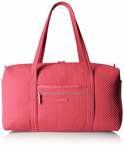 Vera Bradley Iconic Large Travel Duffel, Microfiber, Coral Reef Instant Deal Today