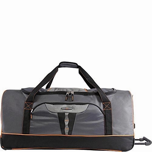Pacific Coast 35" Extra Large Bag Rolling Duffel, Grey, One Size Limited Stock Deals Mega Sale Now
