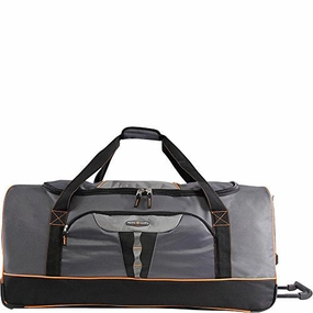 Pacific Coast 35" Extra Large Bag Rolling Duffel, Grey, One Size Limited Stock Deals Mega Sale Now