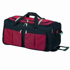 Hot Sale Frenzy Athalon Luggage 22 Inch 15-Pocket Duffel, Red, One Size