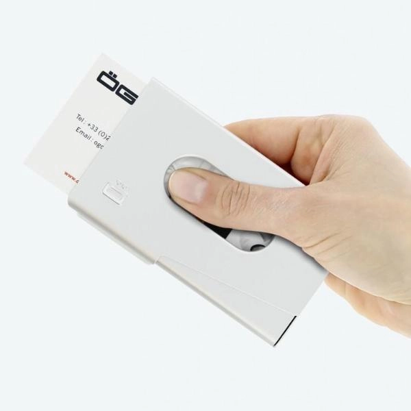 One Touch Business Card Holder Instant Savings Inside