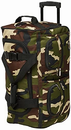Rockland Rolling Duffel Bag, Camouflage, 22-Inch Today Only Special Grab Todays Deal