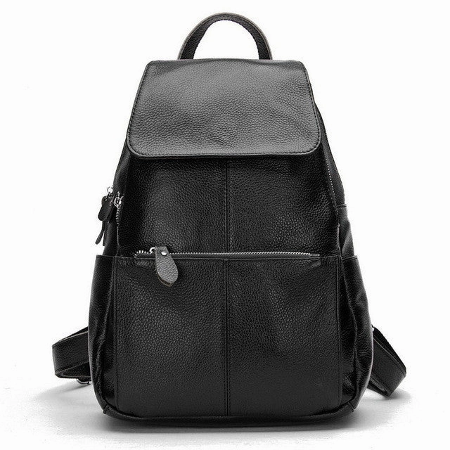 Hot Item Clearance Natural Soft Genuine Leather Women'S Fashion Backpack School Bags - 15 Colour